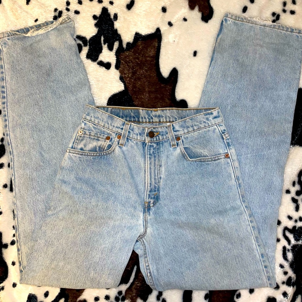 Levi’s 565 Wide leg jeans, light wash, size 7 jr L